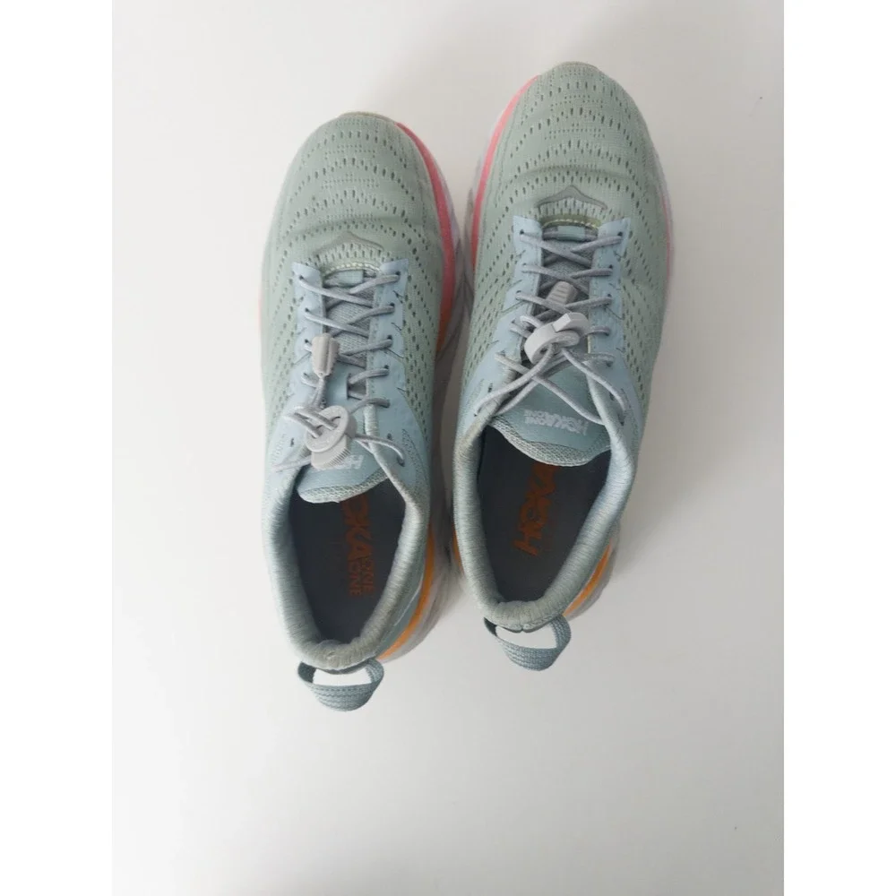 Hoka Arahi 4 Teal Green Shoes Womens‎ US 9 Running Sneakers Drawstring
